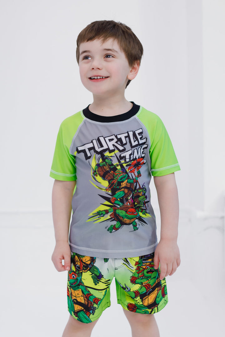Teenage Mutant Ninja Turtles UPF 50+ Pullover Rash Guard and Swim ...