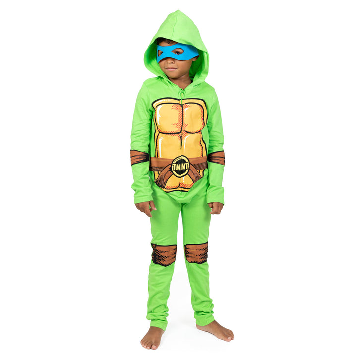 Teenage Mutant Ninja Turtles Zip Up Cosplay Costume Coverall and Masks