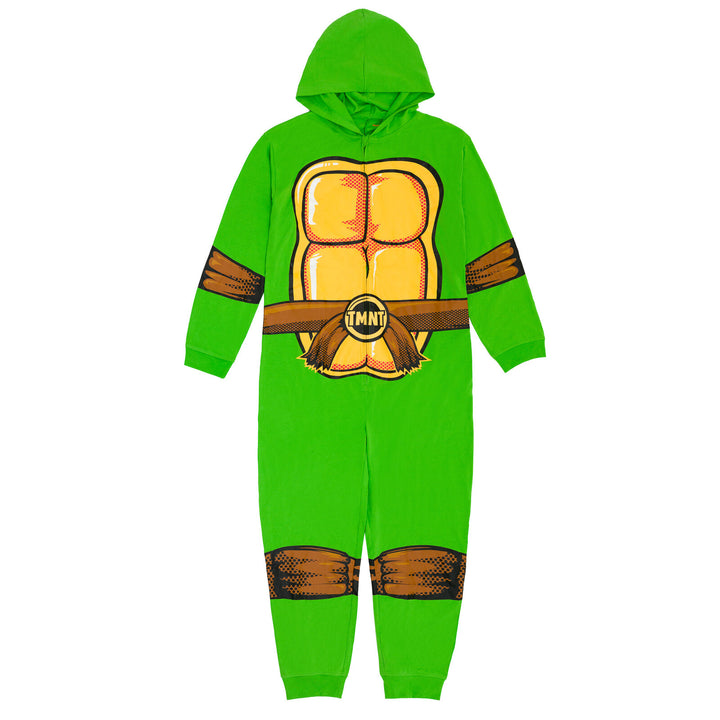 Teenage Mutant Ninja Turtles Zip Up Costume Coverall and Reversible Masks