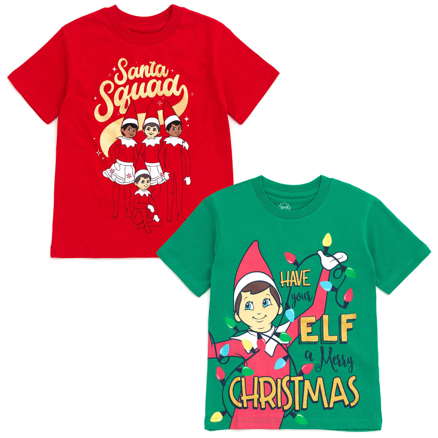 Pack de 2 camisetas de Elf on the Shelf