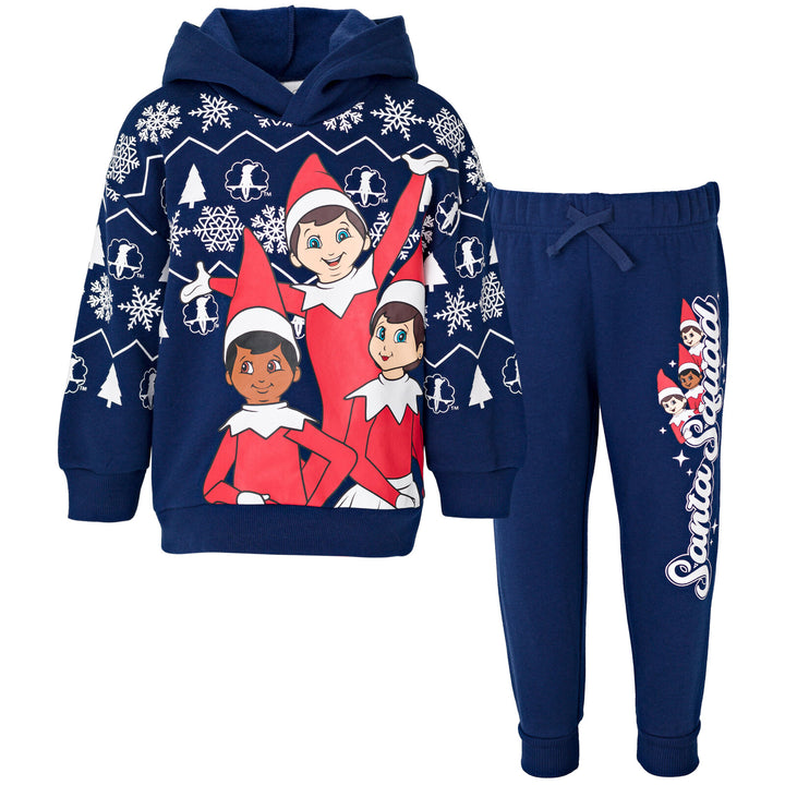 The Elf on the Shelf Fleece Drop Shoulder Hoodie and Pants Outfit Set