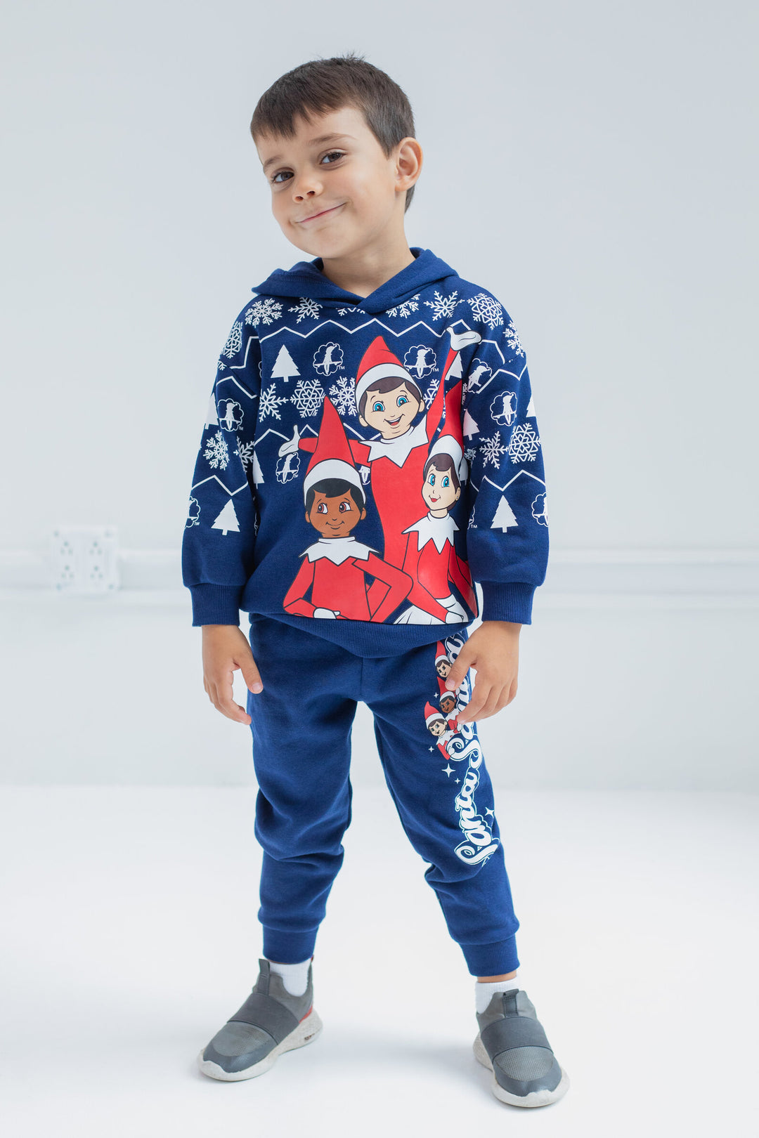 The Elf on the Shelf Fleece Drop Shoulder Hoodie and Pants Outfit Set