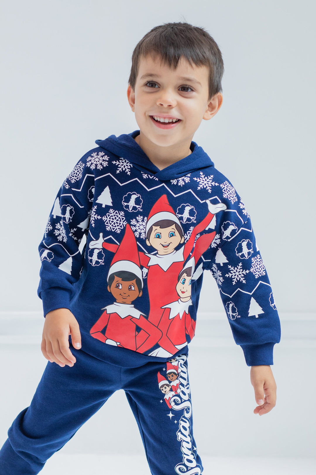 The Elf on the Shelf Fleece Drop Shoulder Hoodie and Pants Outfit Set