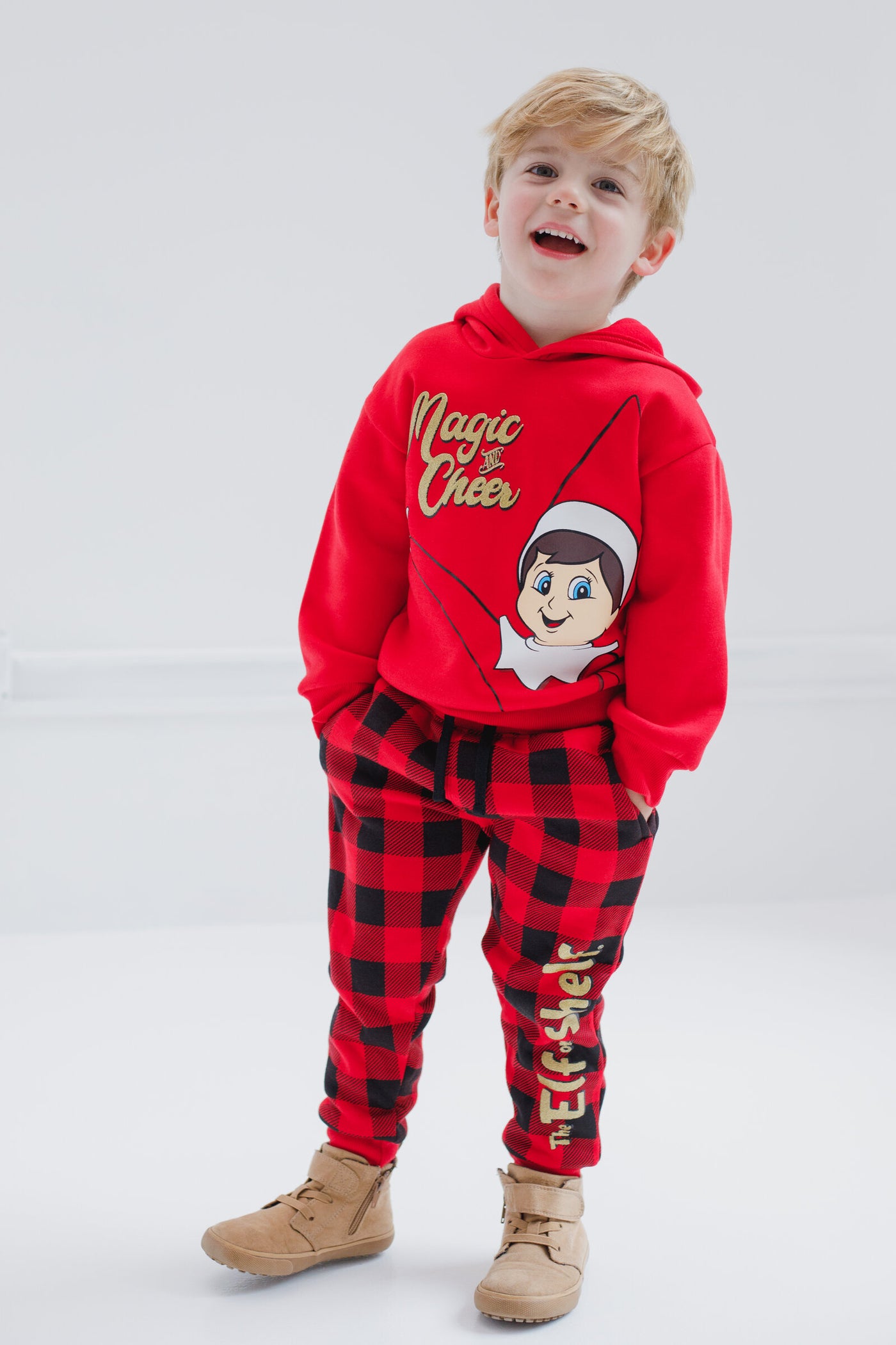 The Elf on the Shelf Fleece Pullover Hoodie and Pants Outfit Set