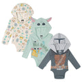 The Mandalorian 3 Pack Hooded Cosplay Bodysuits