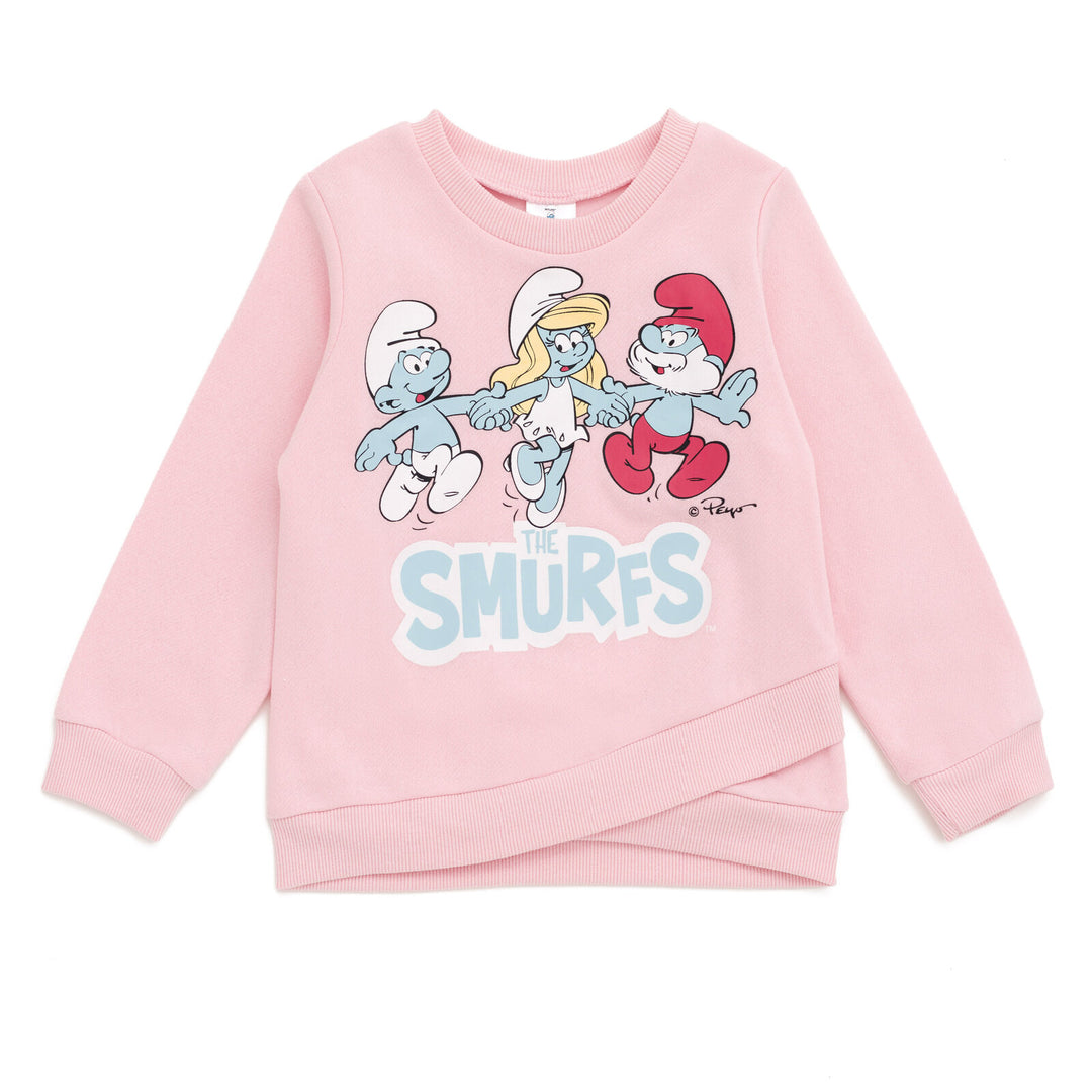 The Smurfs Crossover Fleece Sweatshirt and Pants Outfit Set