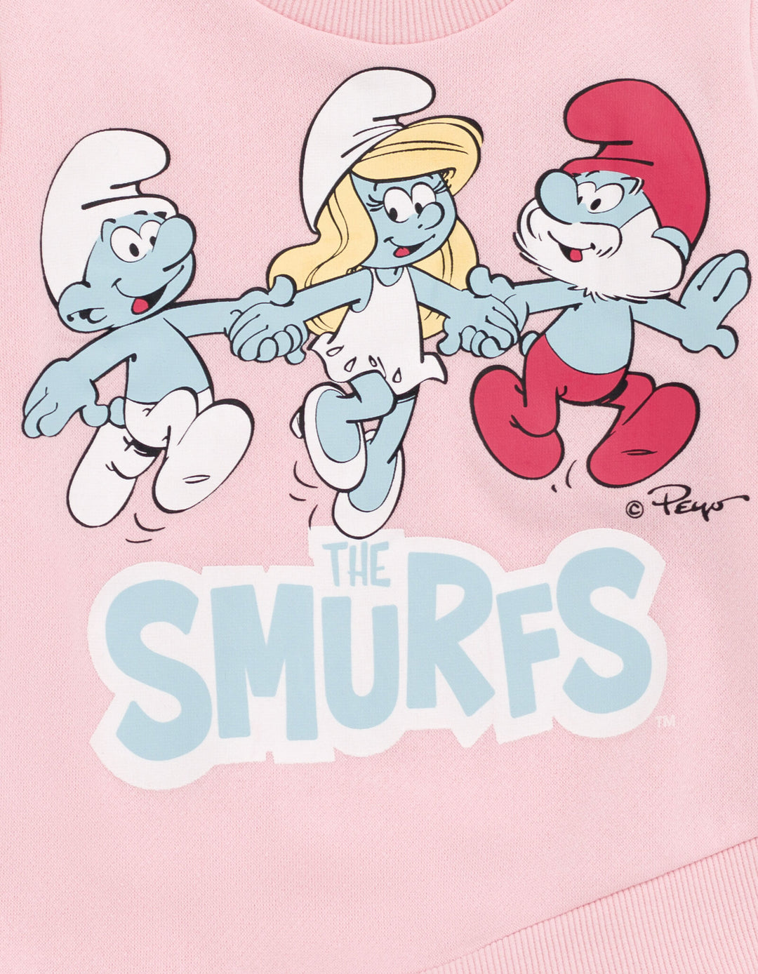 The Smurfs Crossover Fleece Sweatshirt and Pants Outfit Set