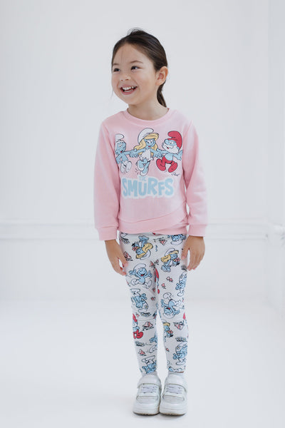 The Smurfs Crossover Fleece Sweatshirt and Pants Outfit Set