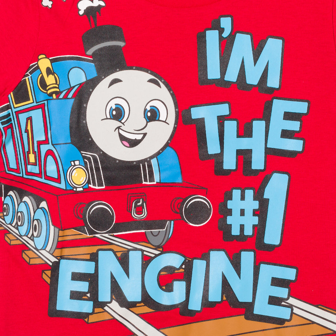 Thomas & Friends 3 Pack Athletic Pullover T-Shirts