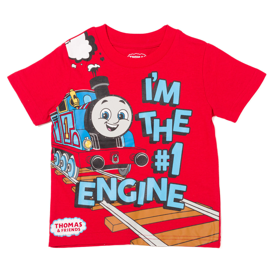 Thomas & Friends 3 Pack Athletic Pullover T-Shirts