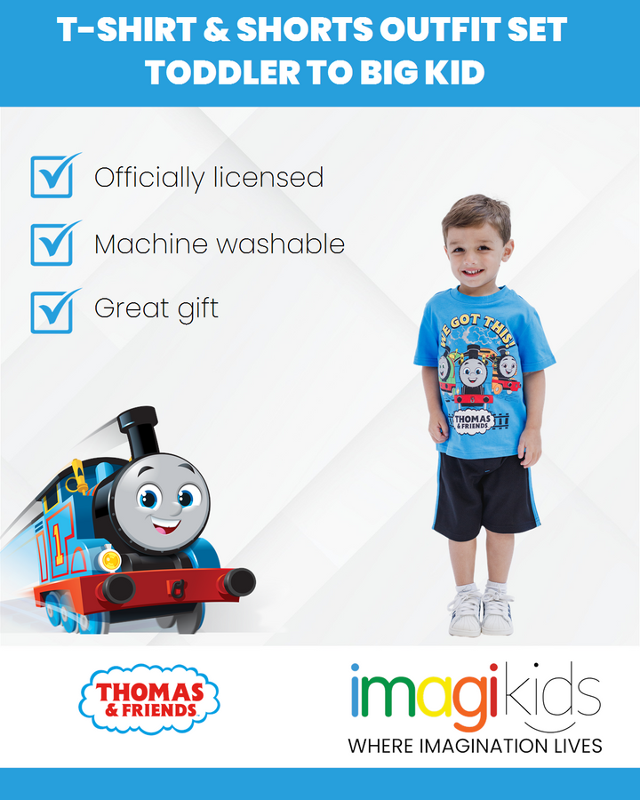 Thomas & Friends T-Shirt and Basketball Shorts Mesh Outfit Set