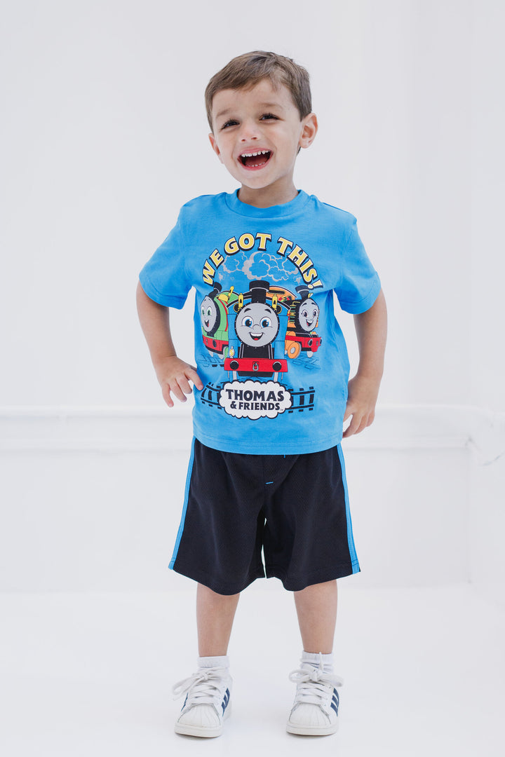 Thomas & Friends T-Shirt and Basketball Shorts Mesh Outfit Set