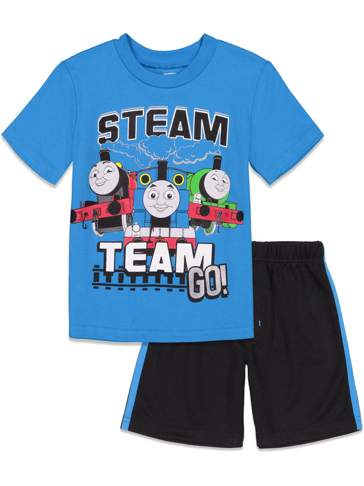 Conjunto de camiseta y pantalones cortos de malla de Thomas &amp; Friends