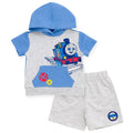 THOMAS & FRIENDS Thomas & Friends Thomas Pullover Hoodie and French Terry Shorts