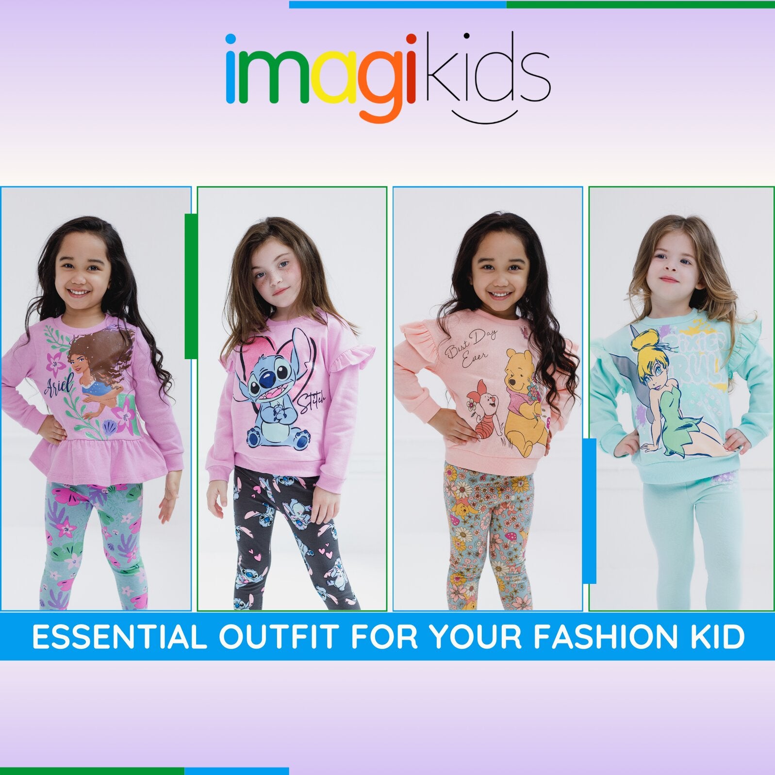 Tinkerbell Peter Pan Tinker Bell Fleece Sweatshirt and Leggings