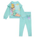 Tinkerbell Peter Pan Tinker Bell Fleece Sweatshirt and Leggings Outfit Set