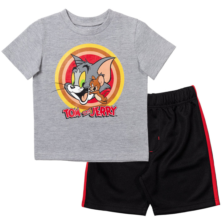 Conjunto de camiseta gráfica y shorts de Tom y Jerry