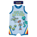 Toy Story Mesh Basketball Athletic Romper and Loop Terry Sweatband Outfit Set