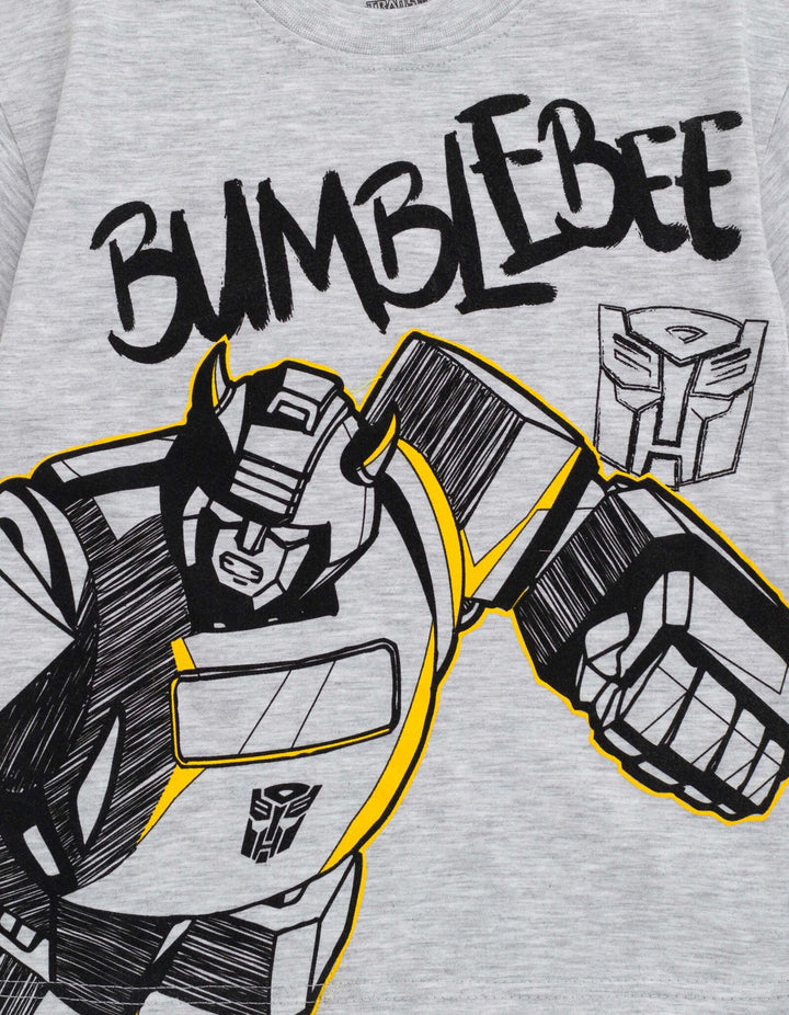 Transformers Bumblebee Drop Shoulder T-Shirt and Shorts Outfit Set