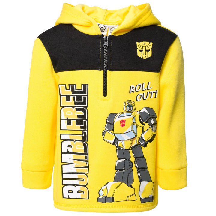 Transformers Bumblebee Fleece Half Zip Hoodie