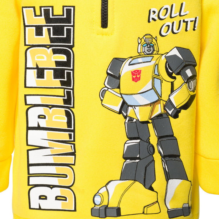 Transformers Bumblebee Fleece Half Zip Hoodie