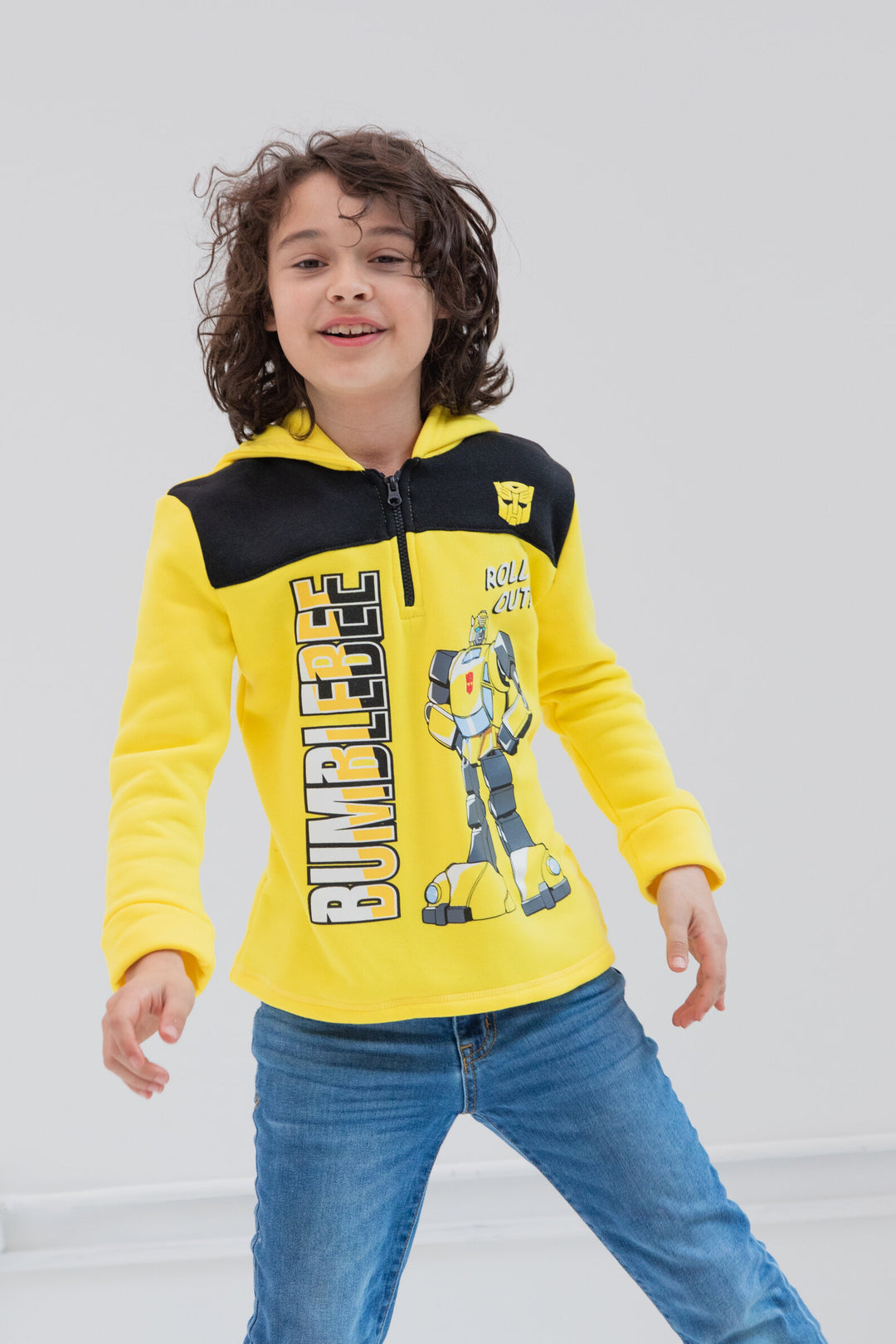 Transformers Bumblebee Fleece Half Zip Hoodie