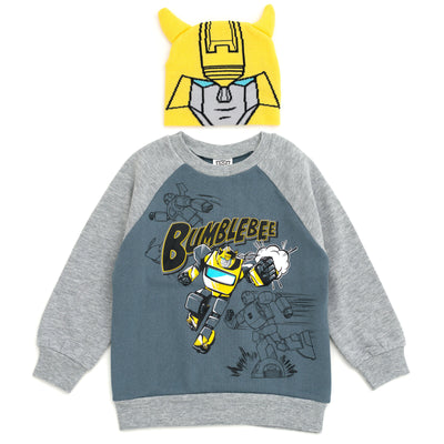 Transformers Bumblebee Fleece Sweatshirt and Cosplay Costume Hat