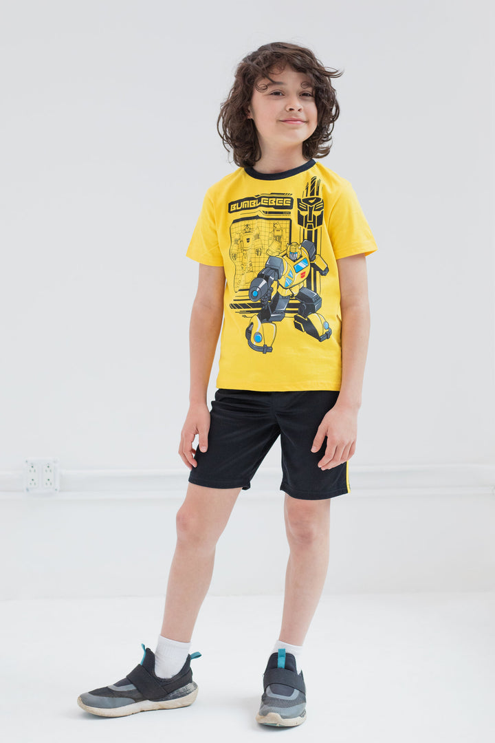 Transformers Bumblebee T-Shirt and Mesh Shorts Outfit Set