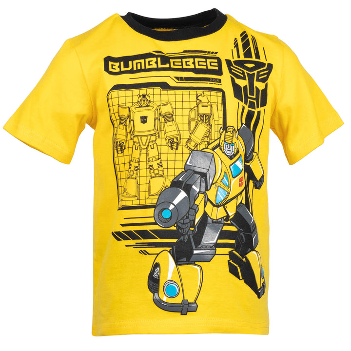 Transformers Bumblebee T-Shirt and Mesh Shorts Outfit Set