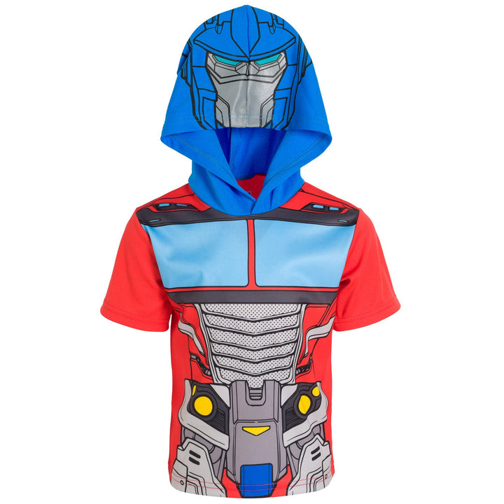 Transformers Optimus Prime Athletic Pullover T-Shirt Mesh Shorts Outfit Set - imagikids