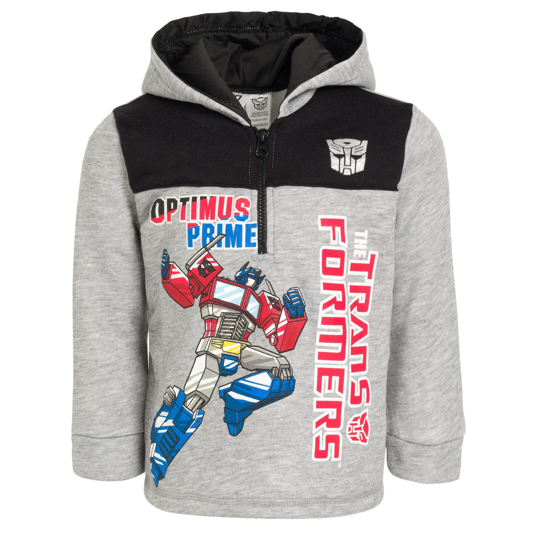 Sweat à Capuche Transformers Autobots Garçon - Optimus Prime Et Megatron 100% Coton