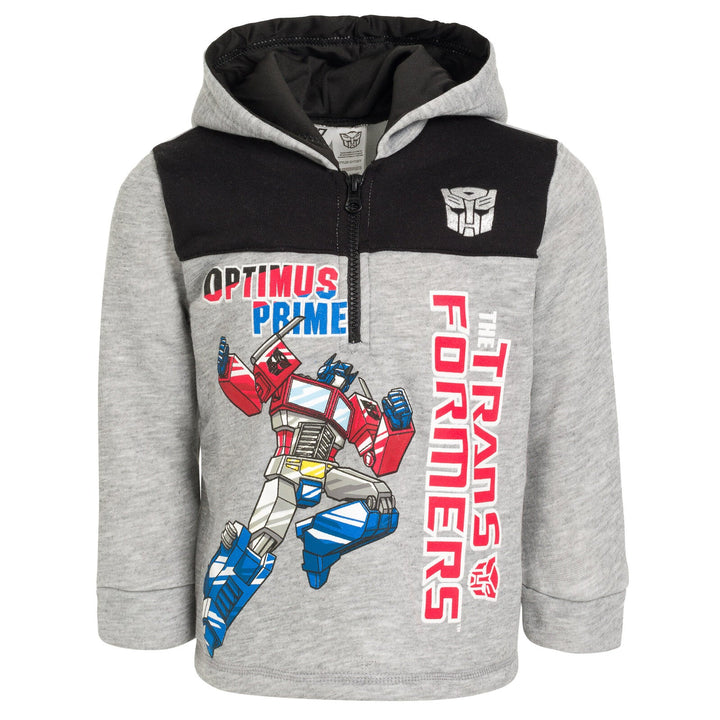 Transformers Optimus Prime Fleece Half Zip Hoodie - imagikids