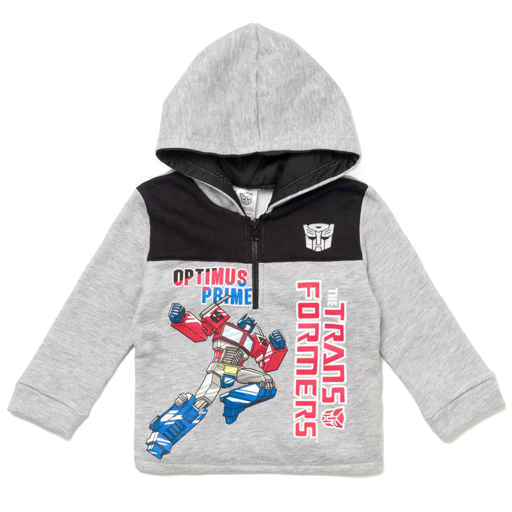 Transformers Optimus Prime Fleece Half Zip Hoodie - imagikids