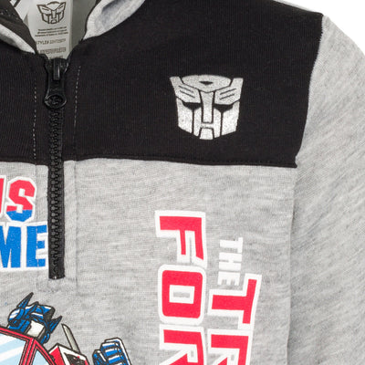 Transformers Optimus Prime Fleece Half Zip Hoodie