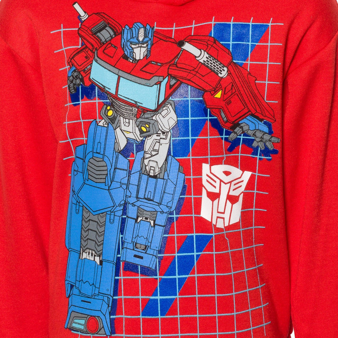 Transformers Optimus Prime Fleece Pullover Hoodie and Jogger Pants Outfit Set - imagikids