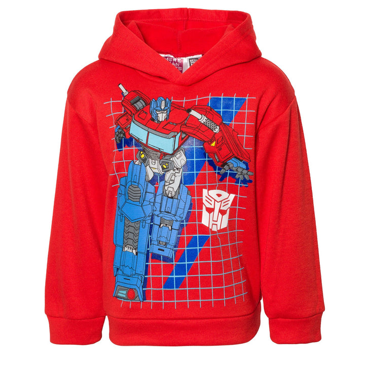 Transformers Optimus Prime Fleece Pullover Hoodie and Jogger Pants Outfit Set - imagikids