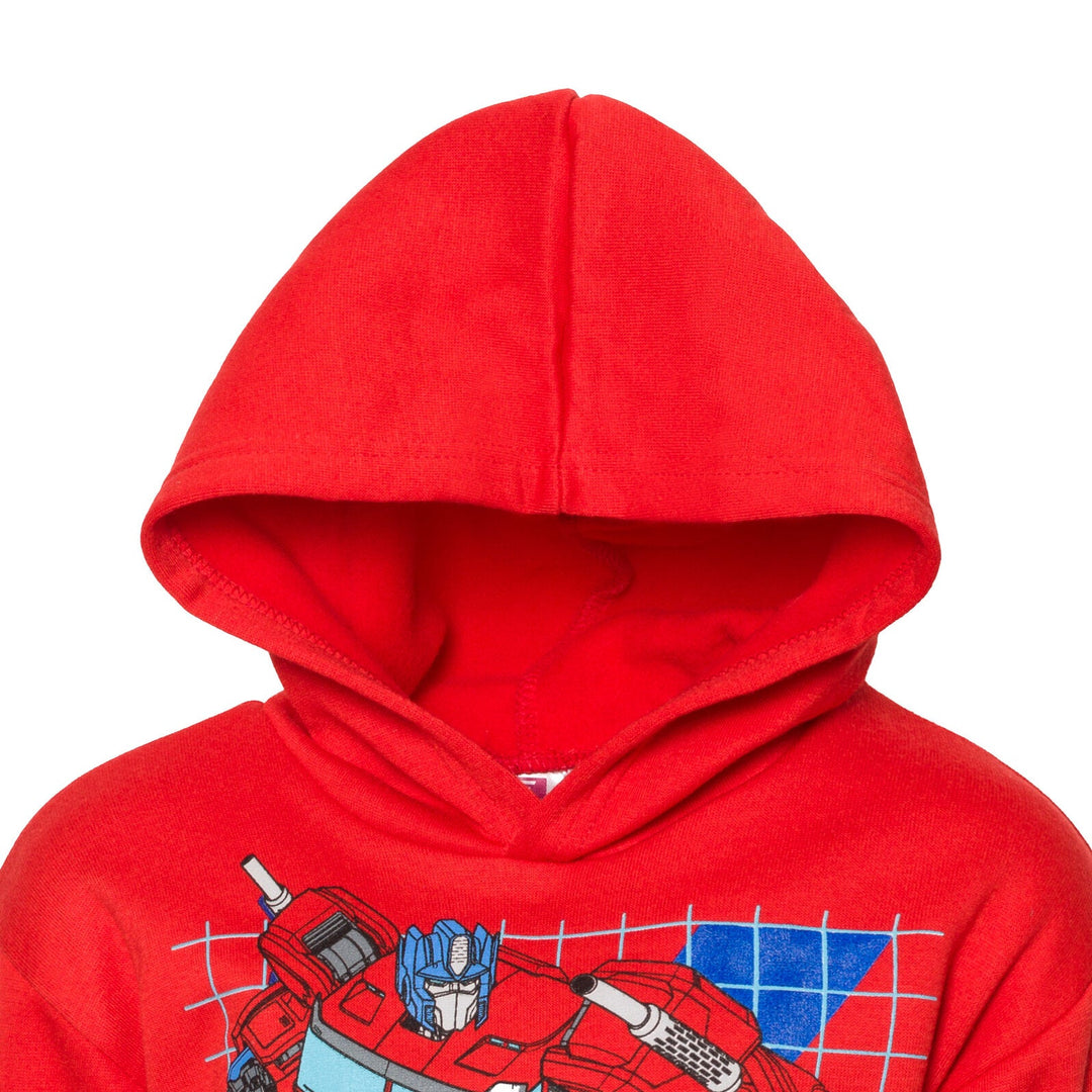 Transformers Optimus Prime Fleece Pullover Hoodie and Jogger Pants Outfit Set - imagikids