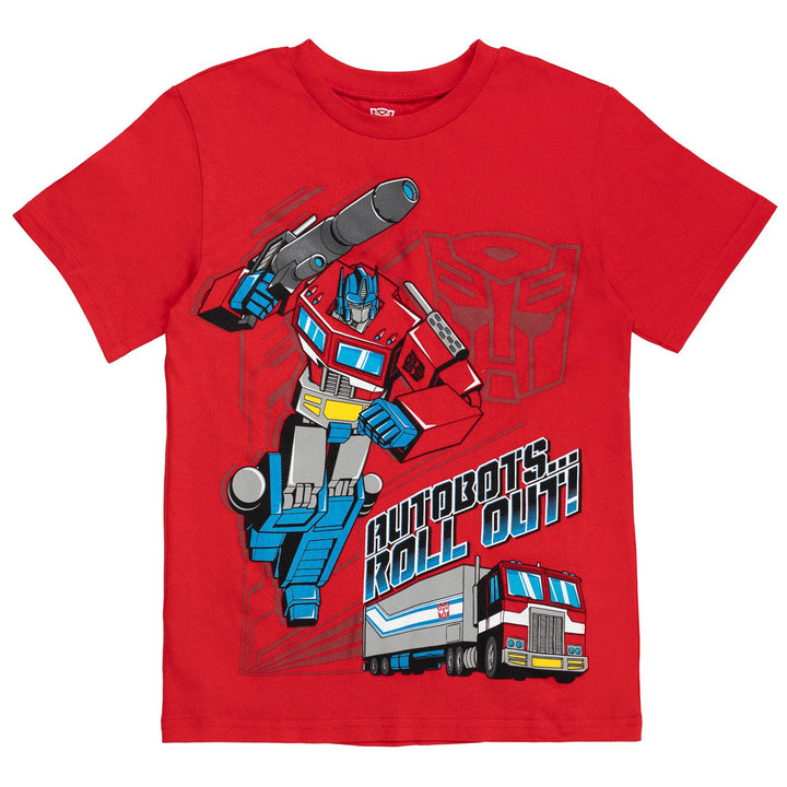 Transformers Optimus Prime T-Shirt and Mesh Shorts Outfit Set - imagikids