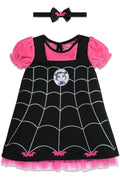 Disfraz de vampirina Vestido de manga corta y diadema
