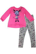 Conjunto de camiseta gráfica y leggings de manga larga de Vampirina