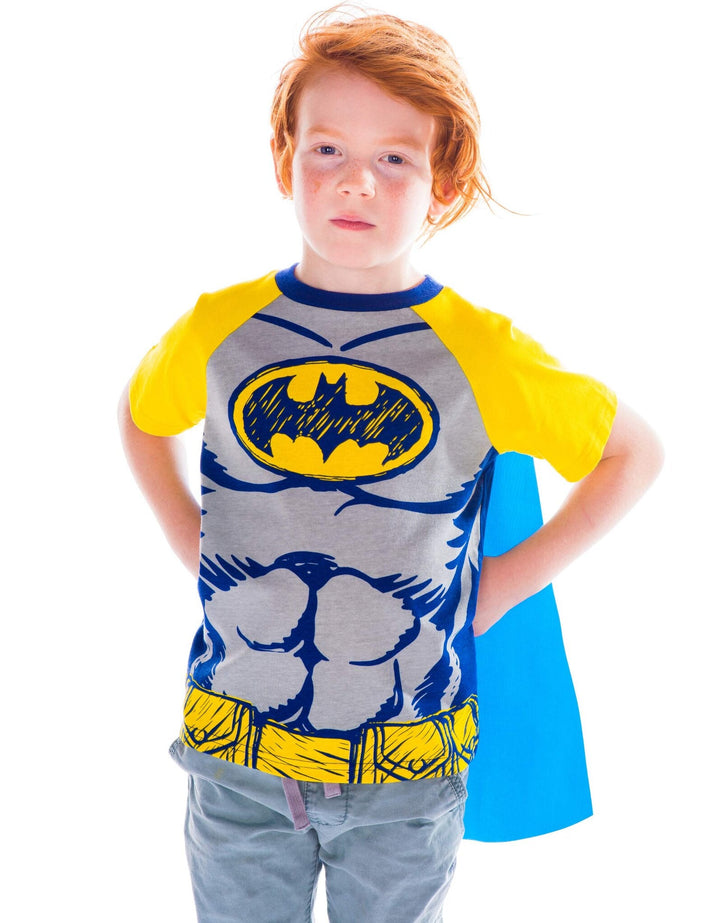 Warner Bros. Justice League Batman Cosplay T-Shirt and Cape - imagikids