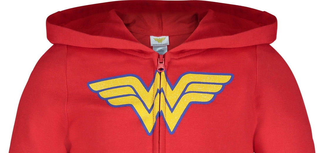 WARNER BROS Justice League Wonder Woman Zip Up Costume Hoodie - imagikids