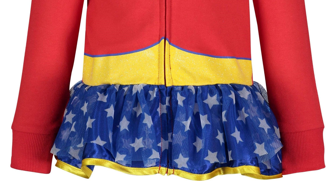 WARNER BROS Justice League Wonder Woman Zip Up Costume Hoodie - imagikids