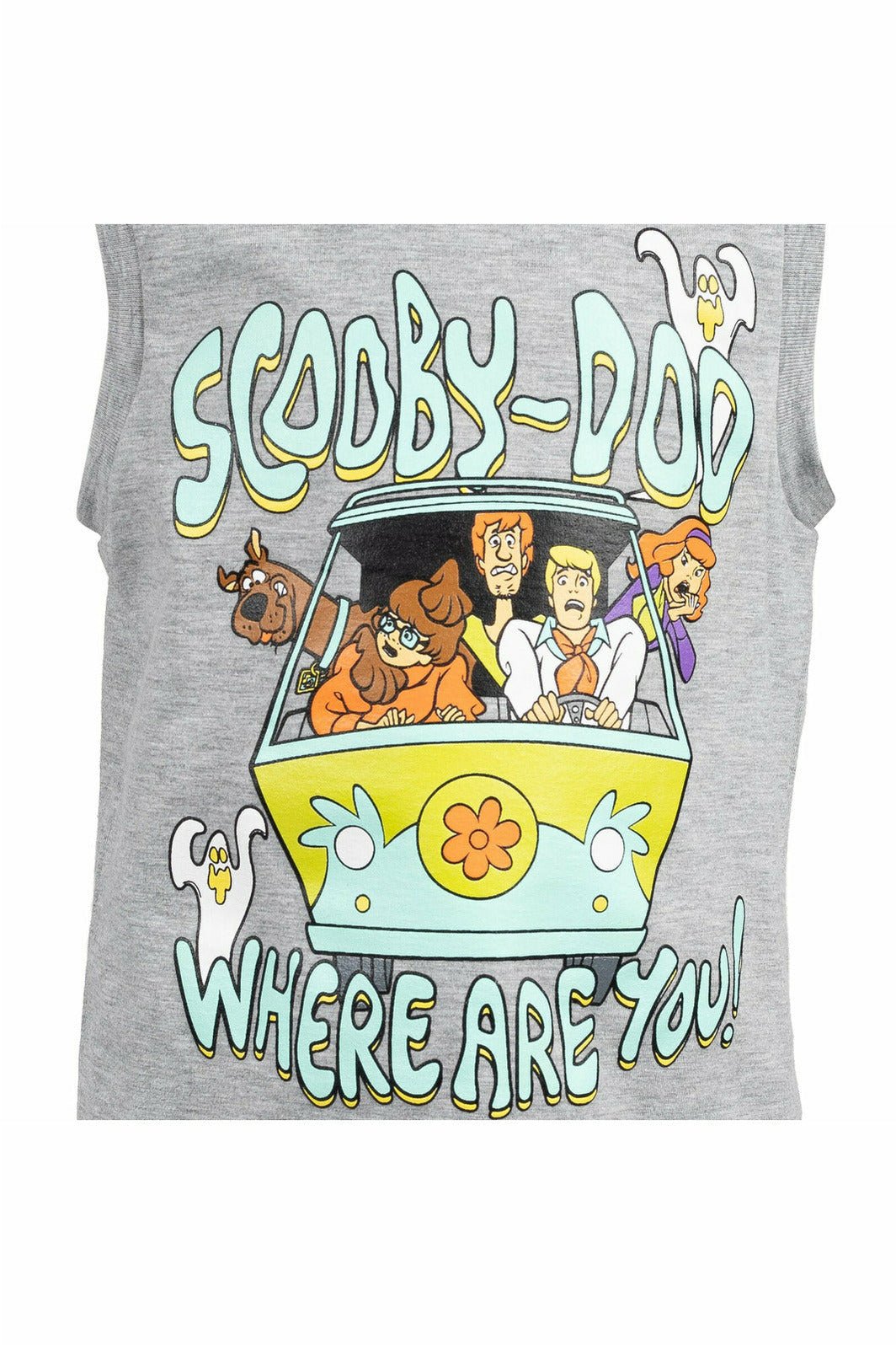 Warner Bros. Scooby Doo 3 Piece Outfit Set: T-Shirt Tank Top Shorts - imagikids