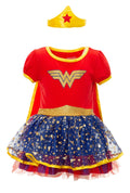 Justice League Wonder Woman Cosplay Tulle Costume Dress Cape and Headband 3 Piece Set