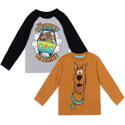 Warner Bros. Scooby Doo 2 Pack Long Sleeve Graphic T-Shirts