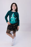 wicked Elphaba Girls T-Shirt and Tulle Skirt Toddler to Big Kid