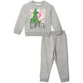 wicked Girls Fleece Drop Shoulder Pullover Sweatshirt and Jogger Pants Outfit Set Toddler to Big Kid