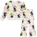 Wicked Girls Fleece Pullover Sweatshirt and Ribbed Flare Leggings Outfit Set Toddler to Big Kid