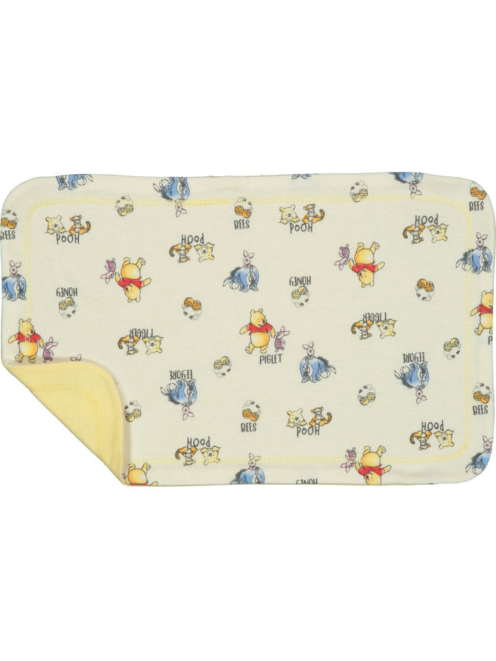 Winnie the Pooh 4 Piece Outfit Set: Sleep N' Play Coverall Bib Blanket Burp Cloth - imagikids